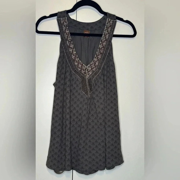 Language Los Angeles Embellished Art Deco Tank Size M - Picture 4 of 7